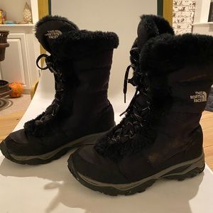 North face lace up winter boots